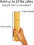 Small Bamboo Scattering Urn Tube for Human Ashes, 9’’X2’’, Eco-Friendly Mini Bamboo Cremation Tube