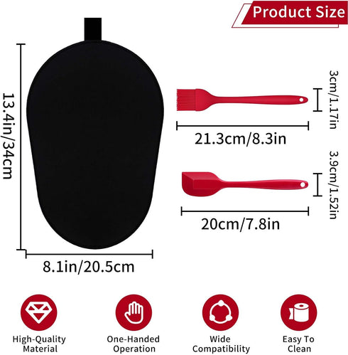 Mixer Sliding Mat for Kitchenaid 6/7/8 Quart Stand Mixer, Slider Mat Compatible with 5-8 Qt Accessories