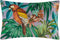 JWH Rust Parrot Throw Pillow Covers Decorative Print Forest Leaf Accent Pillow