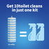60pc 60 BaseToliet Refills Disposable Toilet mats Brush Cleaning System, Toilet Cleaning Brush, Replacement Brush