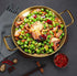 Gold Paella Pan Food Serving Pans Skillet Pan Stainless Steel 8.6 inch 22cm by MBBITL