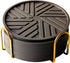 Angardy Homeware Housewarming Coasters Set of 6 - Non-Slip - Round Pads with Smart