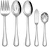 EUIRIO 5 PCS Serving Utensils Set: Stainless Steel Hostess Set, Mirror Polished, Dishwasher Safe