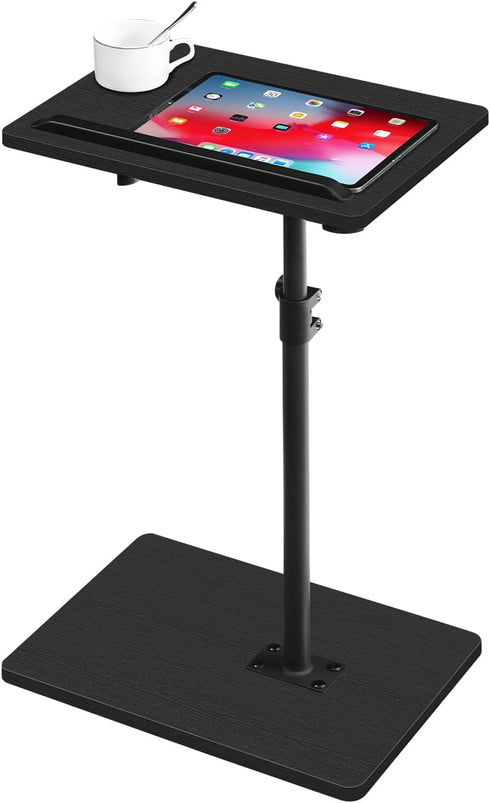 360 ETBK4501 MAHANCRIS TV Tray Table, Height Adjustable TV Trays with Swivel, Space-Saving Side Table for Couch