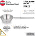 HAWKINS 1.5 Cup Tadka Pan, 360 ml Triply Stainless Steel Induction Pan, Silver (STP15)