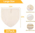 3 12"x12" (12x12 Inch) Pcs Nut Milk Bag, Natural Unbleached Cotton Cheese Cloth Bag for Straining, Reusable Strainer