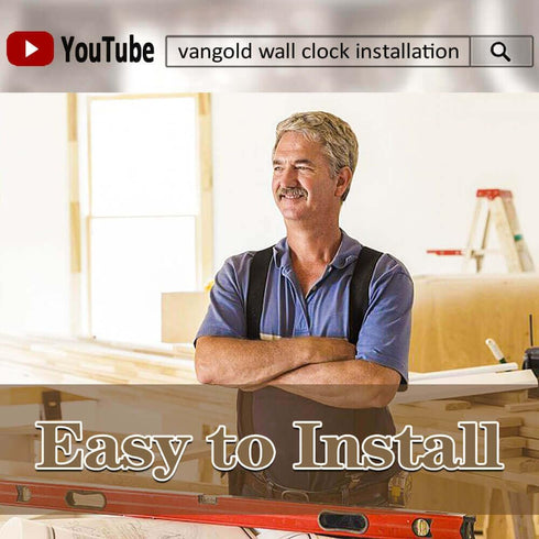 VANGOLD Wall Clock for Living Room Decor