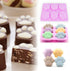 homEdge Jumbo Puppy Dog Paw Molds - 6 Cavity Silicone Treats Molds, Set of 4PCS for Chocolate, Candy, Ice