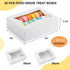TOMNK 50pcs Cookie Boxes with Window, 8x6x2.5 Inches Bakery Boxes for Treats, Muffins, Donuts, Chocolate Covered