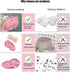 Bra Washing Bag Silicone Mesh, Reusable Pink Silicone Bra Wash Bag Fits A-C Cup Bras, Anti-Deformation Lingerie Bag