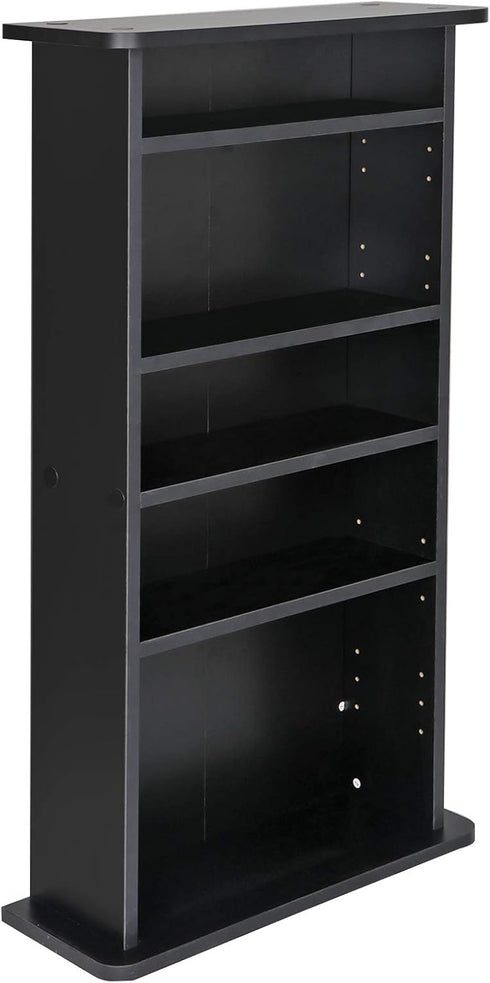 5 Nova Microdermabrasion Tier DVD cd Storage DVD Shelf Adjustable Bookshelf Bookcase Media Storage Organizer Cabinet