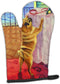 Caroline's Treasures 7027OVMT Helping Himself Fawn Pug Oven Mitt, Heat Resistant Thick Kitchen Mitt for Hot Pans