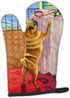 Caroline's Treasures 7027OVMT Helping Himself Fawn Pug Oven Mitt, Heat Resistant Thick Kitchen Mitt for Hot Pans