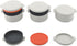 Joseph Joseph M-Cuisine 4-Piece Stackable Cooking Set, 2 Liter Cooking Pot, Steamer, Griddle, and Lid in Orange/Beige