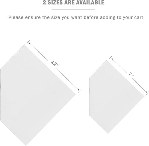 7-Inch Set 2, WELLAND Floating Corner Shelves of Wall Mounted Storage Shelf with White Finish for Bedroom, Living Room