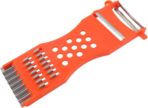 uxcell Kitchen Multifunction Vegetable Fruit Grater, Slicer, Peeler, Shredder Carving Tool, 6.7 Inch Long