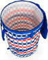 30-Gal. (51993) Camco Life is Better at The Campsite RV Pop-Up Utility Container - Features Red, White, and Blue