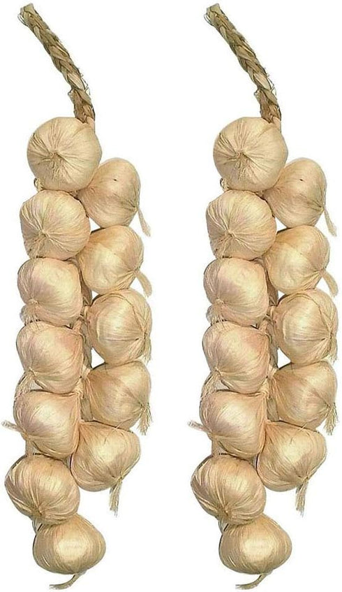 SpeedDa 2 Pack Kitchen Garden Indoor Decor Artificial Garlic Strings for Home