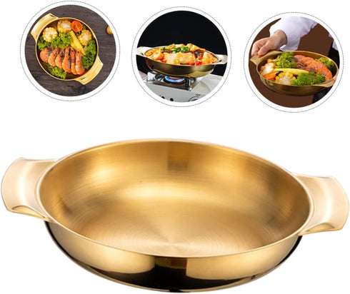 Stainless Steel Seafood Pot, Skillet, Milk Japanese Omelette Pan, Noodle Pot, Non-Stick Stir Fry Wok