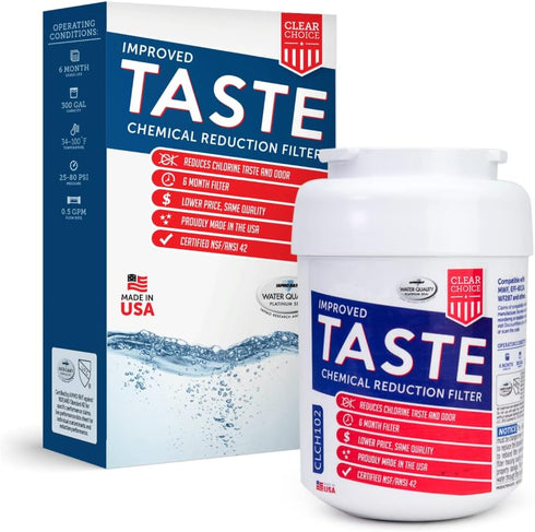 Clear Choice CLCH102 Compatible GE MWF Refrigerator Water Filter, NSF/ANSI 42