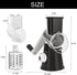 5 1 Cambom in Rotary Cheese Grater Hand Crank Cheese Shredder for Fresh Cheese, Vegetable, Nuts,Non-slip Suction Base