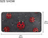 Kitchen Rugs Ladybug Rain Design, Non-Slip Soft Mats Bath Rug Runner Doormats, 39" X 20"
