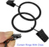 40 Pack Metal Curtain Rings with Clips, Vintage Black Drapery Clips Hooks, 1.5 in Interior Diameter