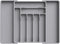 Lifewit Expandable Silverware Drawer Organizer, Adjustable Cutlery and Flatware Tray, Large, Gray