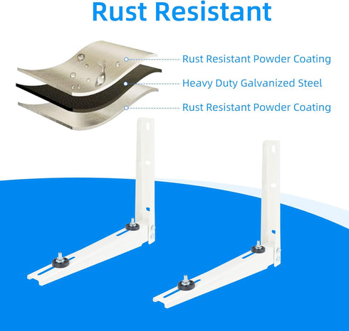 Qualward Mini Split Wall Mounting Bracket for Universal Ductless Air Conditioners, Heavy Duty Support Bracket