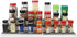 Home Basics 3-Tiered Plastic Expandable Spice Rack - Adjustable Length Kitchen Organizer for Cabinet, Pantry, or