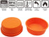 Silicone Mould for 4.5 Inch Layer Cake Pan, Set of 4 Round Cylinder Rainbow Cake Pans, Vegetable Pancakes