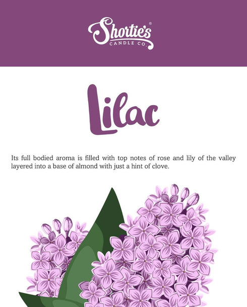 Shortie's Candle Company Pure Lilac Wax Melts Multi Pack - 2 Highly Scented 3 Oz. Bars (6 Oz. Total)
