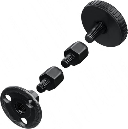 4PCs 26-80mm Adjustable Threaded Bed Frame Anti-Shake Tool, Headboard Stoppers, Black Bedside Anti Shake Tool for Beds