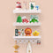 Varbonia Floating Nursery Book Shelves for Wall, 16'' Wood Book Shelf for Baby