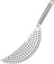 Pan Pot Strainer with Handle, Stainless Steel Hand Held Crescent Drainer for Pasta, Noodles, Fruit, Vegetable