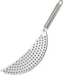 Pan Pot Strainer with Handle, Stainless Steel Hand Held Crescent Drainer for Pasta, Noodles, Fruit, Vegetable