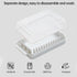 Hganxiu Countertop,Transparent Butter Dish with Lid Small,Butter Box Holder,Butter Tray with Lid,Plastic Butter Dish