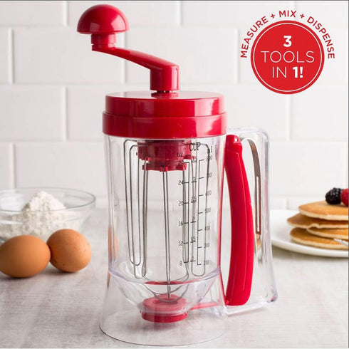 Hand-Held Manual Mixers, Kitchen Hand Mixer for Making Cakes, Waffles, and Batters