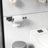 Paper Towel Holder Under Cabinet, Single Hand Operable Wall Mount with Damping Effect, Self-Adhesive or Drilled