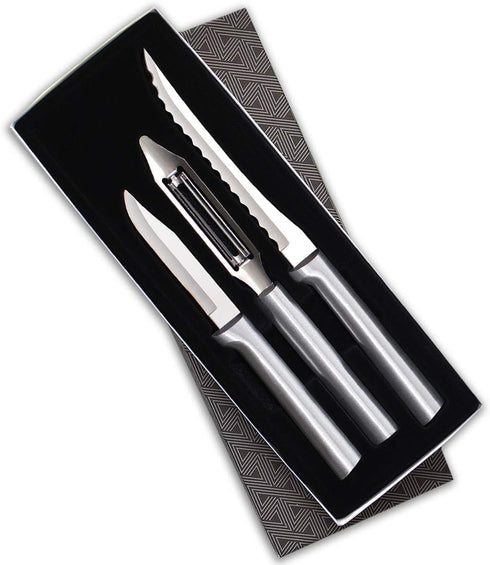 Rada Cutlery Peel, Pare and Slice Set with Silver Handle