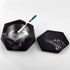 FREELOVE Concrete Ashtray with Lid, Stainless Steel Ashtrays for Cigarettes, Indoor Outdoor Windproof Patio Decor