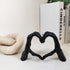 Skeleton Hands Statue,Heart Hands Sculpture,Hand Gesture Desk Statues Love Ornaments,Heart Shape Finger Gesture