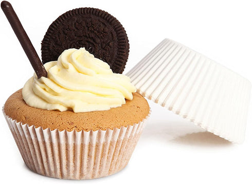 Tosnail 2000 Packs Standard Cupcake Liners, Food Grade & Grease-Proof Paper Baking Cups - White
