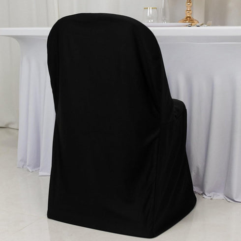 1 Pack Black Premium Scuba Stretch Chair Cover