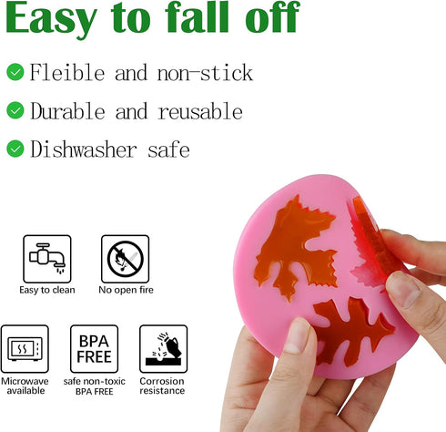 Actvty Silicone Maple Leaf Mold for Fondant, Cupcake Topper, Chocolate Candy, Sugar Craft Cake Decoration, Resin Mold