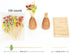 Minisland Mix-colored Watermelon Pineapple Leaf Cocktail Picks, 4.7 Inch Long Bamboo Toothpicks for Appetizers, 100
