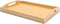 YACEYACE Serving Tray for Ottoman, 13.7"x8.6"x2" Small Bamboo Serving Tray with Handles, Trays