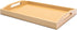 YACEYACE Serving Tray for Ottoman, 13.7"x8.6"x2" Small Bamboo Serving Tray with Handles, Trays