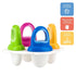 Nuby Popsicles Molds, 1 Pack, 4 Handle, Garden Fresh Fruitsicle Frozen Pop Tray