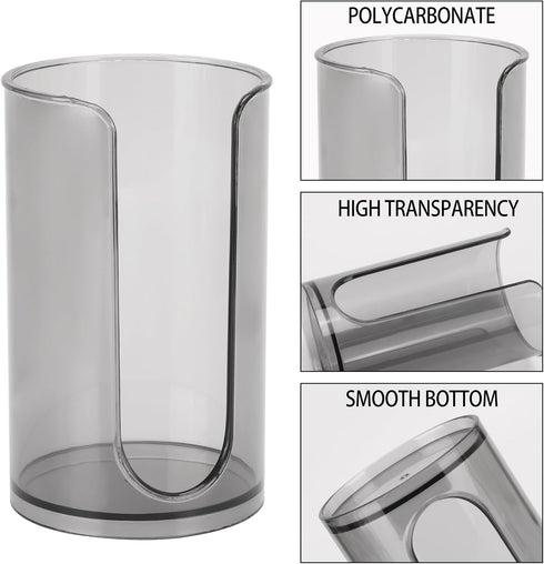 3oz-5oz 10oz LoveBB Bathroom Cup Dispenser with Qtip Holder, Small Disposable Paper Cup Holder Bathroom Accessories